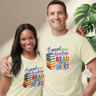 Camiseta Expanda seu Conhecimento - Leia Mais Livros Unisex