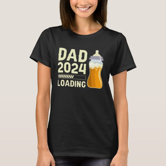 Camiseta Expectant dad Future Dad Dad to be Dad 2024 loadin (Frente)