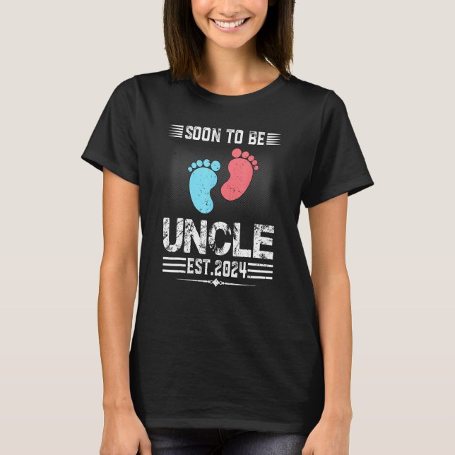 Camiseta Expecting New Uncle Soon To Be Promoted To Uncle 2 (Frente)