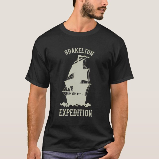 Camiseta Expedição De Shackleton À Antártica (Frente)