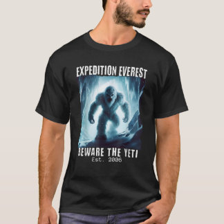 Camiseta Expedition Everest Beware the Yeti Theme Park Snow