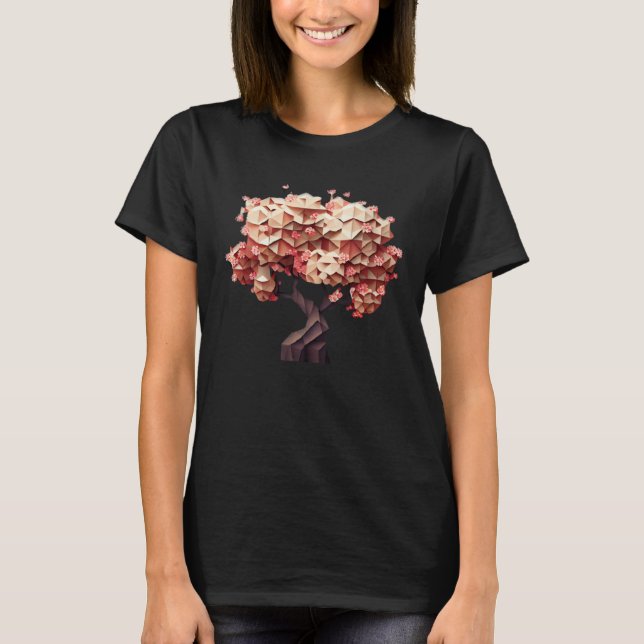 Camiseta Experience the Magic of Cherry Blossoms Poly Vecto (Frente)