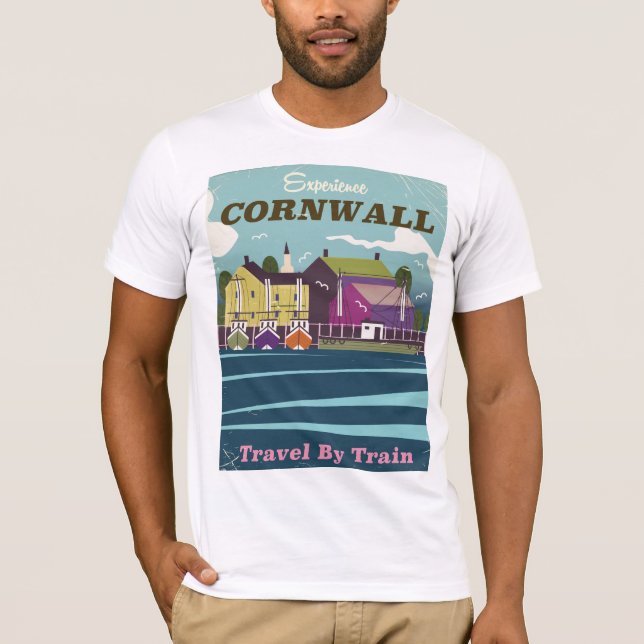 Camiseta Experiência com Cornwall viagens vintage (Frente)