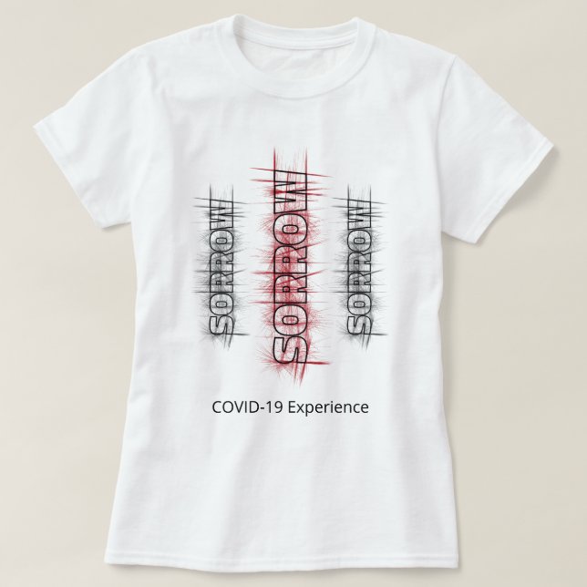 Camiseta Experiência COVID-19, Triagem Personalizada do Vír (Frente do Design)