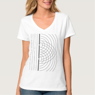 Camiseta Experiência da ciência da partícula da onda cla