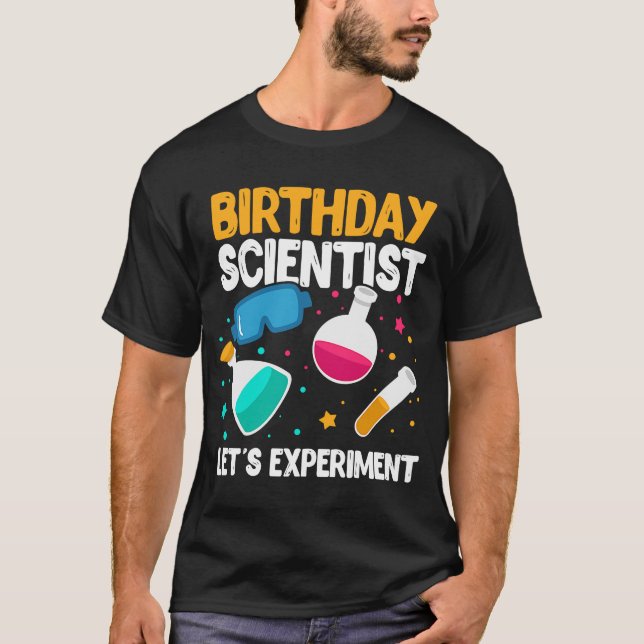 Camiseta Experiência de Vamos Cientista de Aniversário Ciên (Frente)