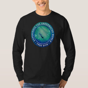 Camiseta Experiência Livre De Mergulho No Mundo Submarino