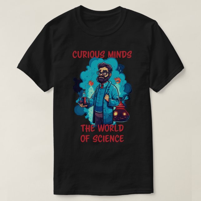 Camiseta Experiências científicas (Frente do Design)