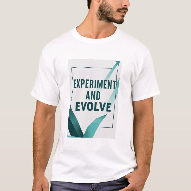 Camiseta Experimentar e Evoluir opção 2 (Frente)