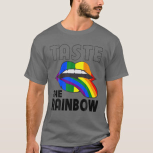 Camiseta Experimente o Rainbow LGBT Gay LGBT Orgulho Lésbic
