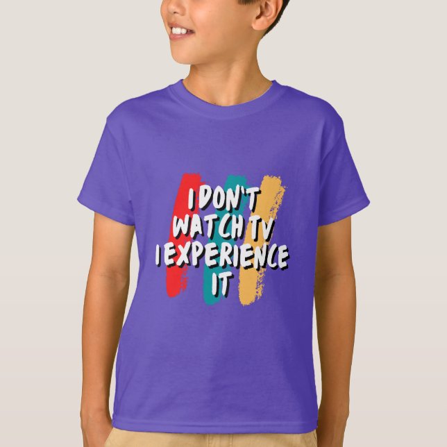 Camiseta Experimente: O Tee do Entusiasta da TV (Frente)