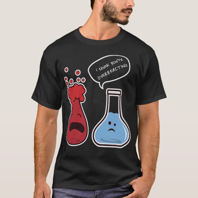 Camiseta Experimento de laboratório de química S2 (4) (Frente)