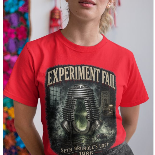 Camiseta Experimento Falha Mulheres Escuro (He forgot to check for passengers.)