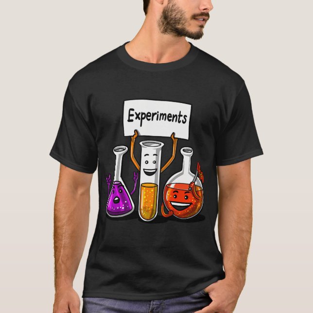 Camiseta Experimentos de Química (Frente)