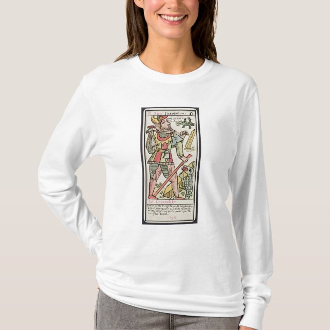 Camiseta Expiação, cartão de tarot, francês (Frente)