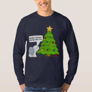 Camiseta Explique o significado do Natal a seu cão agora!