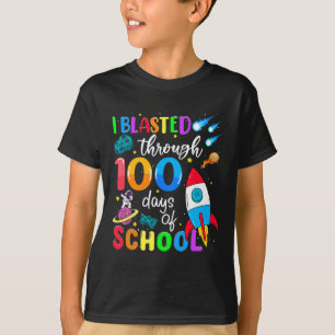 Camiseta Explodido Por 100 Dias De Ensino 100 Dias