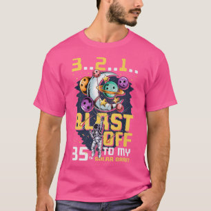 Camiseta Explodir para a minha 35ª órbita solar, 35º aniver