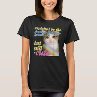 Camiseta Exploitado Pelo Sistema de Saúde Americano Gato Me