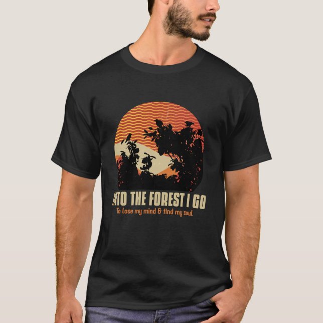Camiseta Exploração Clássica De Trilhos E Natureza (Frente)