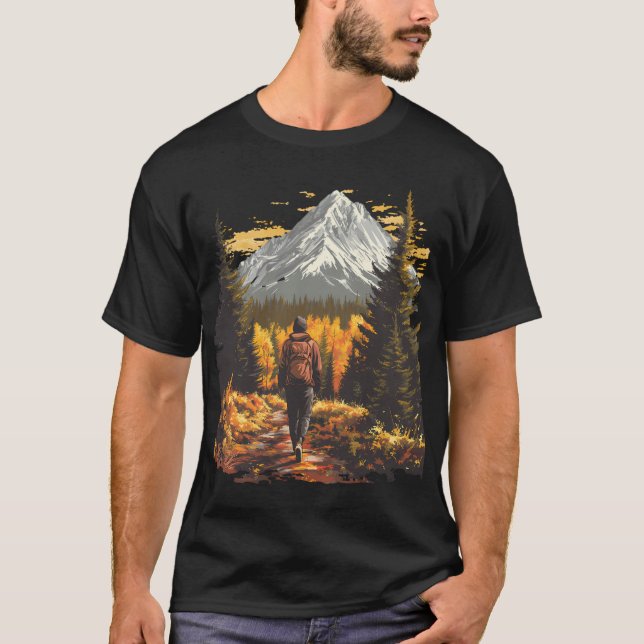 Camiseta Exploração Clássica Dos Trilhos E Do T-Shirt Natur (Frente)