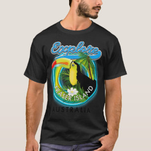 Camiseta Exploração da Austrália na Ilha Fraser