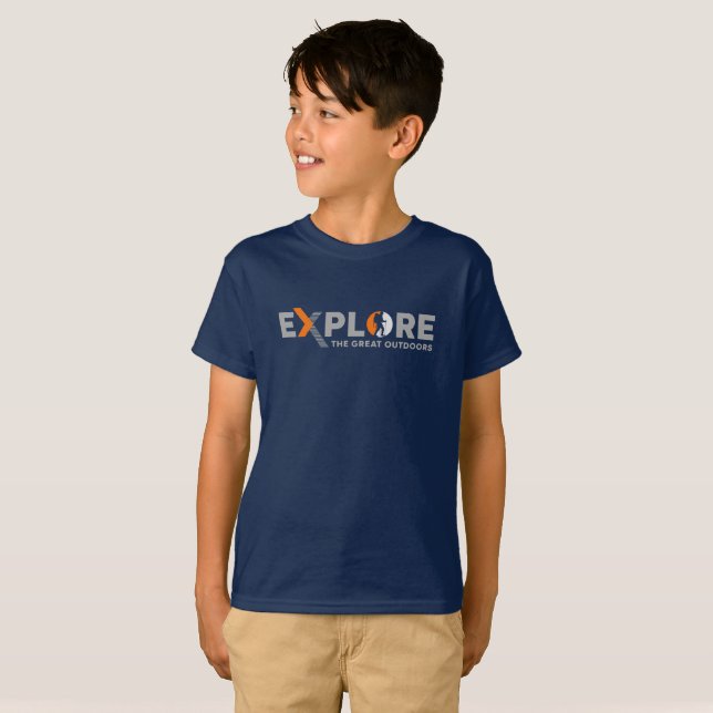 Camiseta Exploração da Natureza (2) | Crianças (Frente Completa)