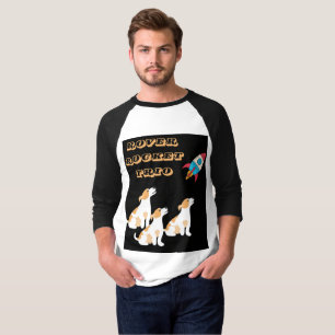 Camiseta Exploração de Aventuras Espaciais de Foguetes Pupp