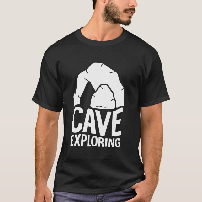 Camiseta Exploração de Cavernas (Frente)