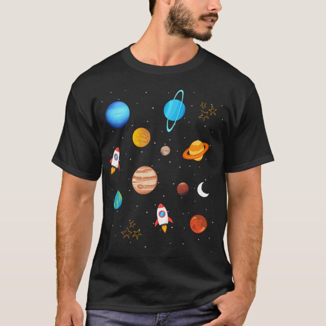 Camiseta Exploração de Espaço (Frente)