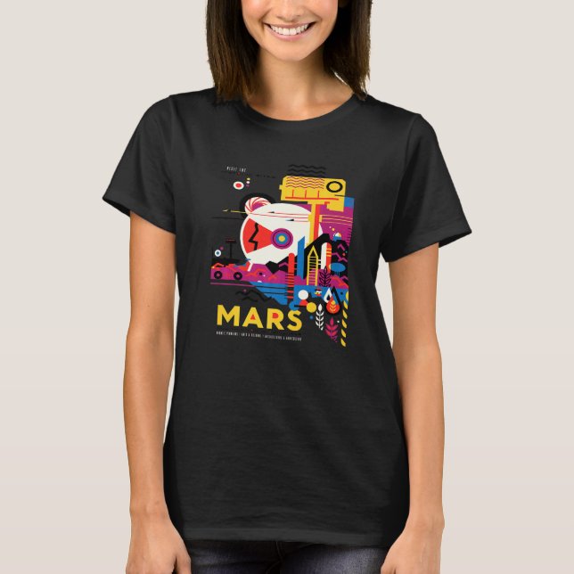 Camiseta Exploração de Marte (Frente)