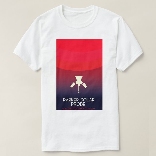 Camiseta Exploração de Sonda Solar Parker (Frente do Design)