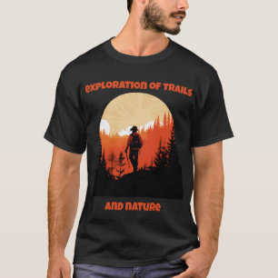 Camiseta Exploração De Trilhos E Natureza
