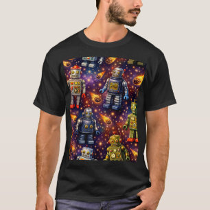 Camiseta Exploração robótica cósmica