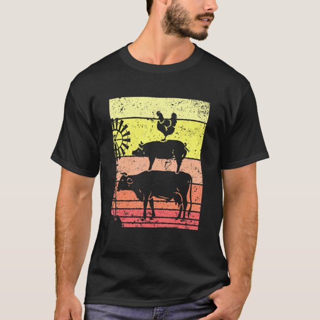Camiseta Explorações de criação de animais (Frente)