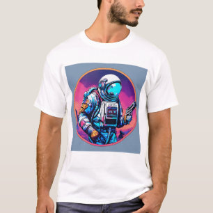 Camiseta Explorador Cósmico - Design de nave espacial T-Shi