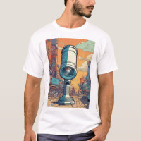 Explorador Cósmico: Telescópio Vetor de Arte Cômic