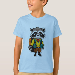 Camiseta Explorador da Floresta de Guaxinim