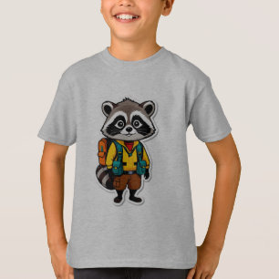 Camiseta Explorador da Floresta de Guaxinim