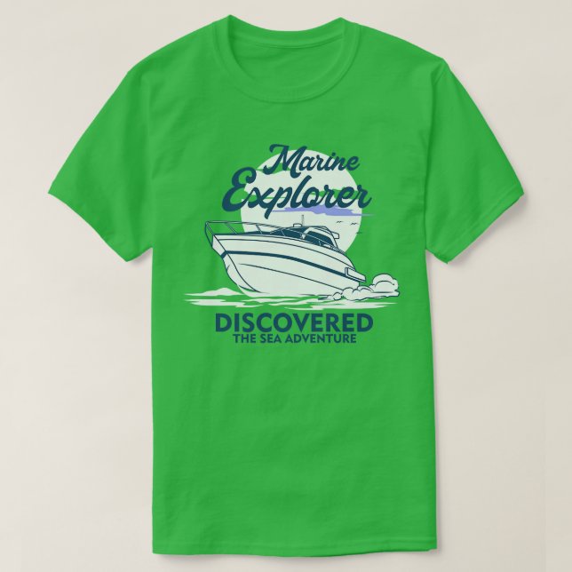 CAMISETA EXPLORADOR DE BOAT MARINE (Frente do Design)