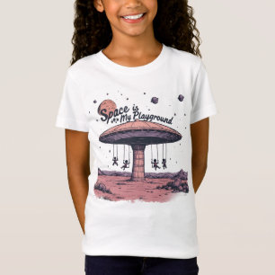 Camiseta Explorador de Crianças: Aventura Espacial