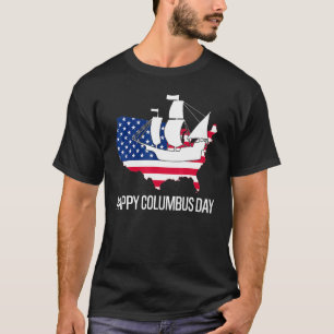 Camiseta Explorador de Descoberta de Dias de Colombo Feliz