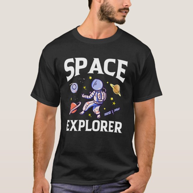 Camiseta Explorador de Espaço (Frente)