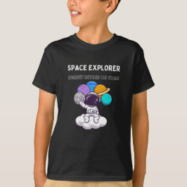 Camiseta Explorador de Espaço: Viagem Além das Estrelas