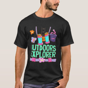 Camiseta Explorador de Zootecnia do Exterior Insetos Flores