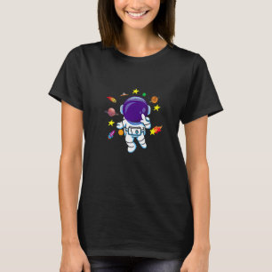 Camiseta Explorador Espacial Astronauta Planeta Sistema Esp