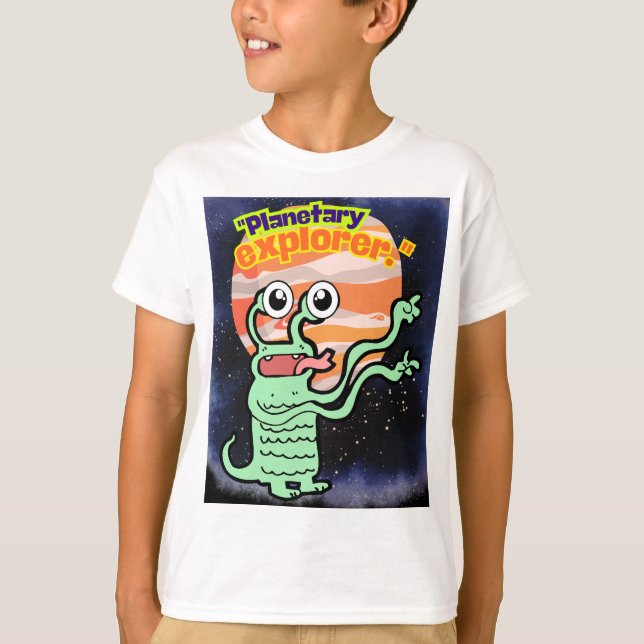 CAMISETA EXPLORADOR PLANETÁRIO (Frente)