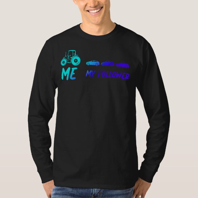 Camiseta Exploradores Agricultores De Trator De Folhas De M (Frente)