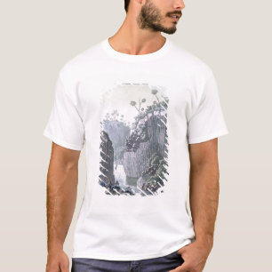 Camiseta Exploradores com expedição de Humboldt no basalto