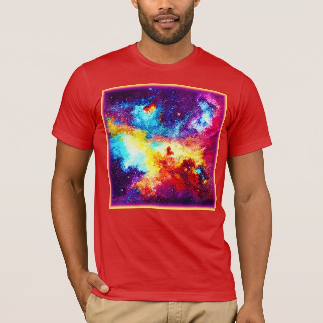 Camiseta Explorando as Nebulosas Mais Brilhantes. Comprar A (Frente)